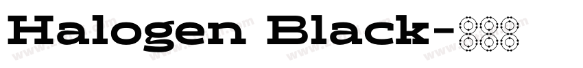 Halogen Black字体转换
